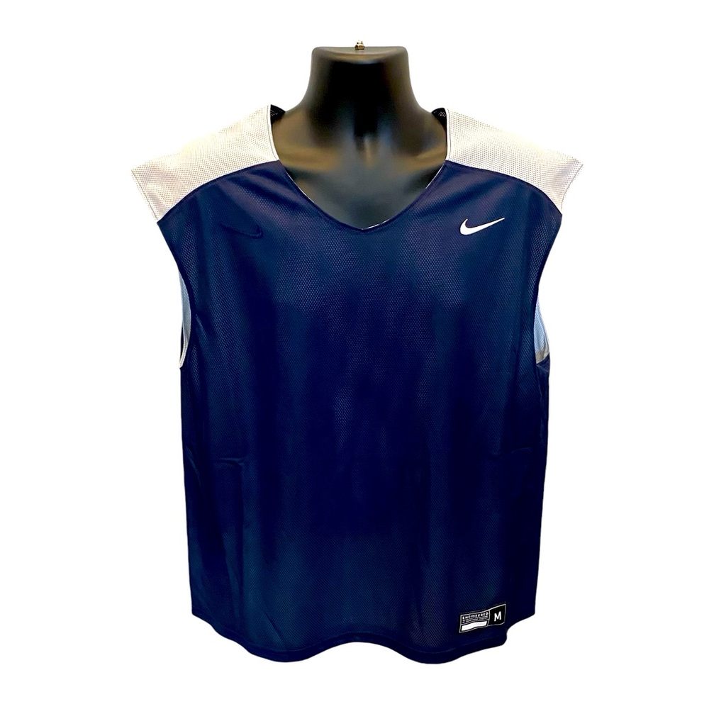 Nike Reversible Lacrosse Training Practice Vest Men’s Sz Medium Navy Blue White